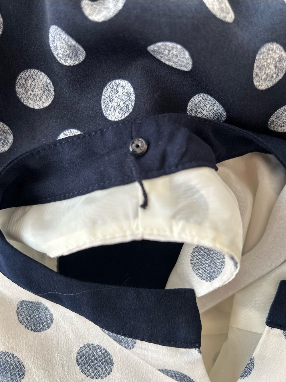 J Crew Navy Polka Dot Sleeveless Dress. Sz: 4-6 Based on an Educated Guess :-) - Picture 4 of 7